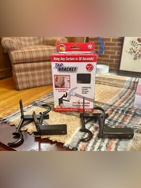 Tap Bracket Instant Curtain Brackets - (Set of 2)